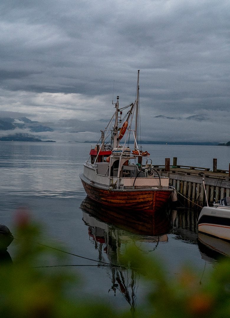 Norvège Vikori bateau