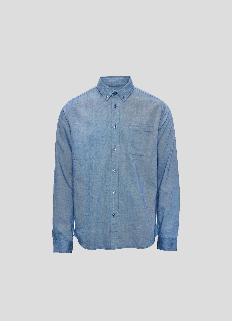 chemise flanelle bleue Knowledge Cotton Apparel