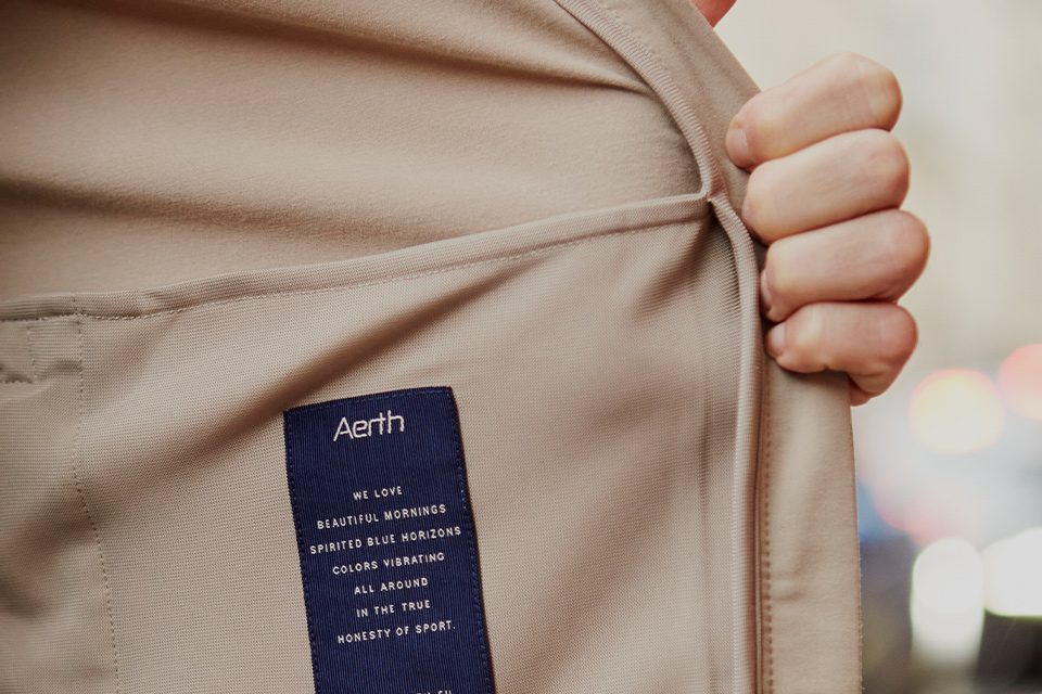 test avis aerth veste course running sport mode