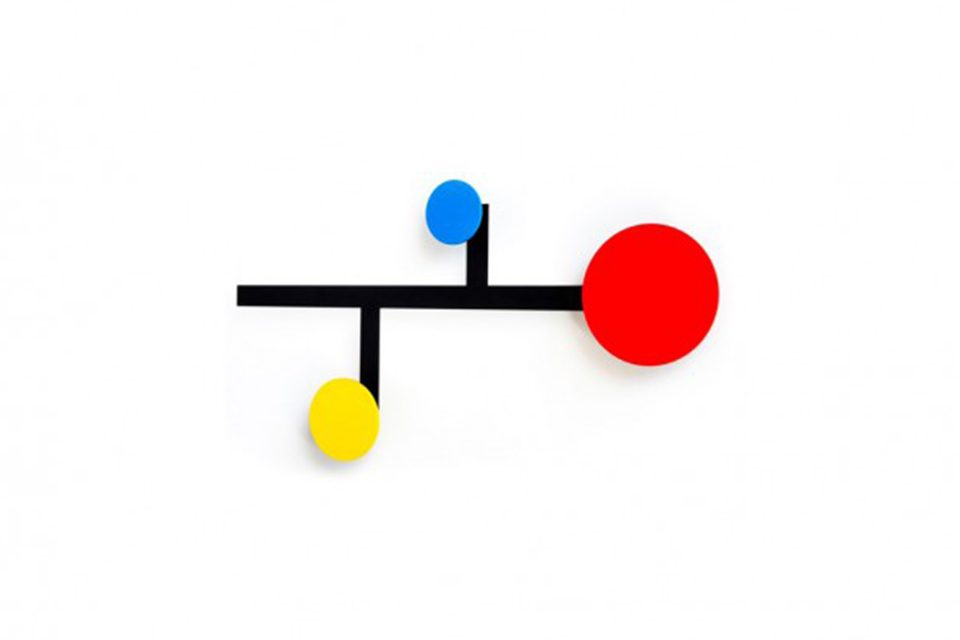 Patère design mondrian cadeaux noel