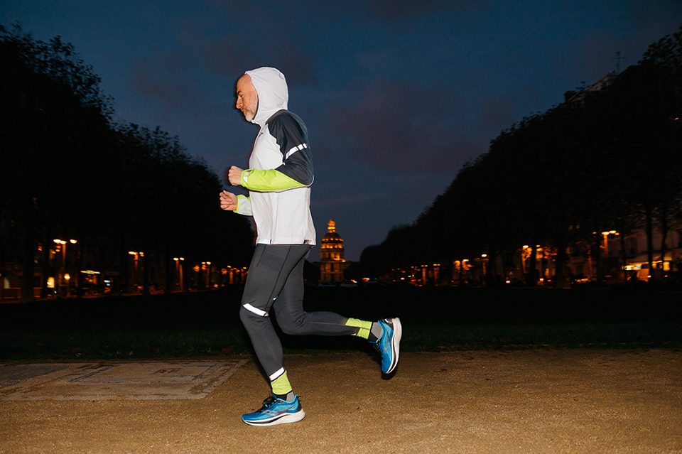 gilet de securite coureur à pied running