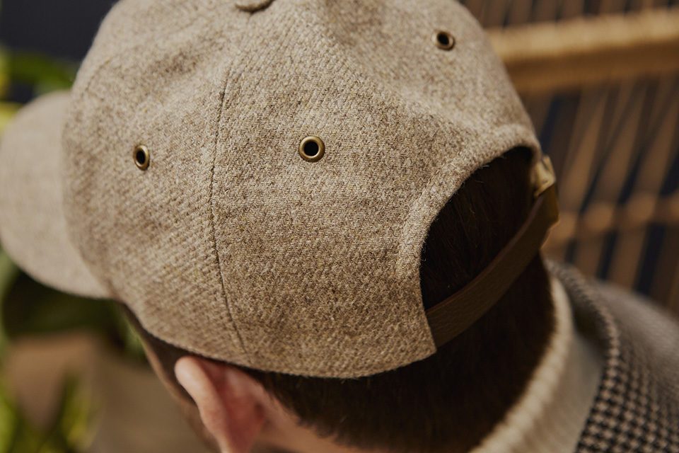 casquette flanelle laine octobre details