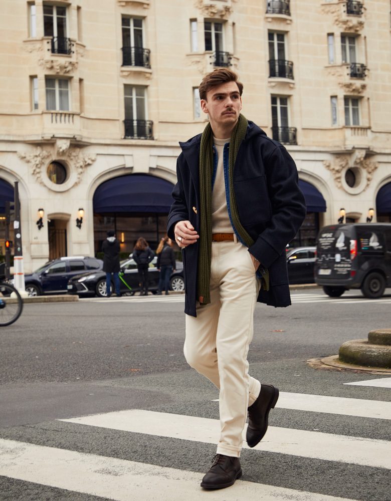 Caban camel homme best sale