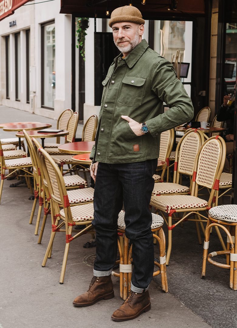 look parisien terrasse workwear