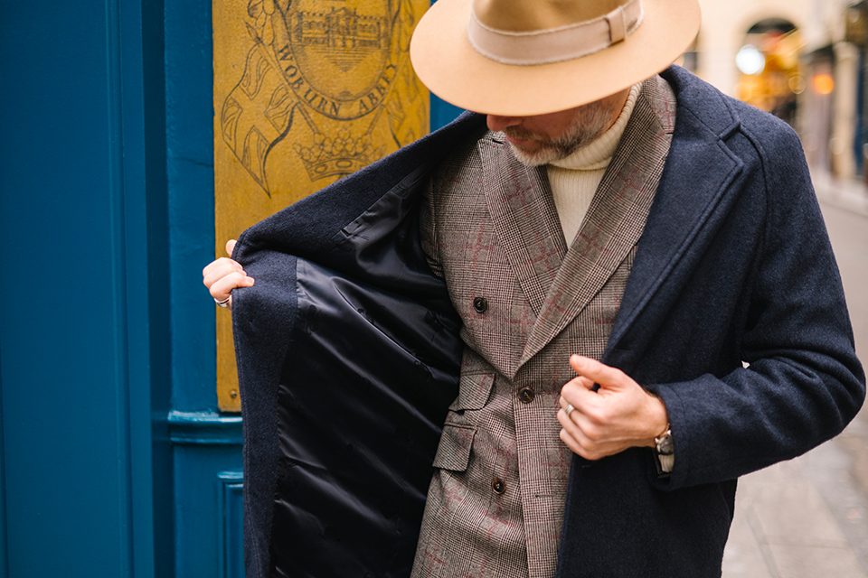 Peaky Blinders style manteau veste croisee