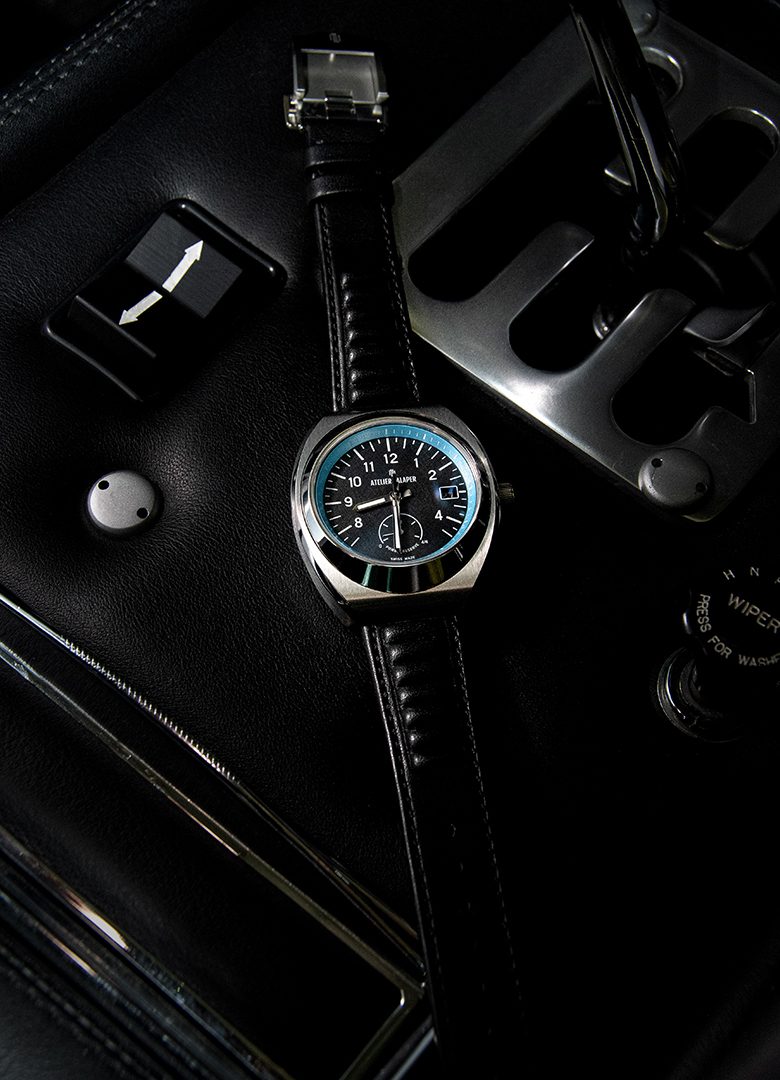 montre atelier jalapert AJ P400 lamborghini miura bleu