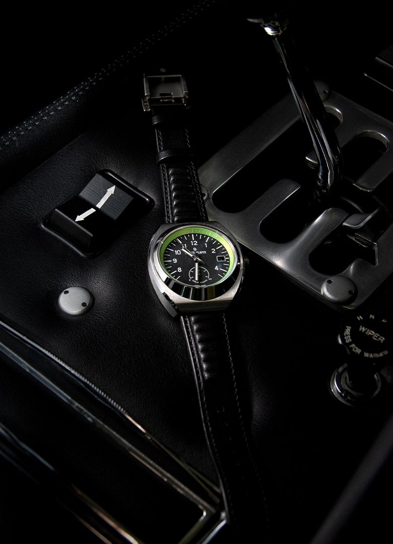 montre atelier jalapert AJ P400 lamborghini miura vert