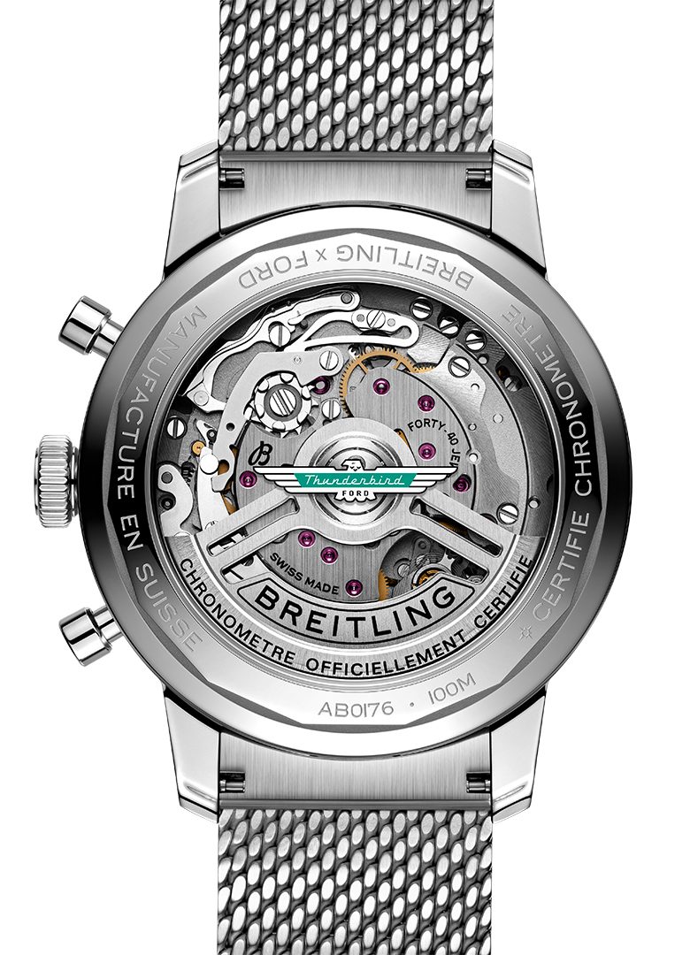 fond de boite transparente calibre breitling b01