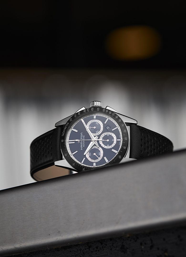 Hamilton jazzmaster performer chronographe automatique noir