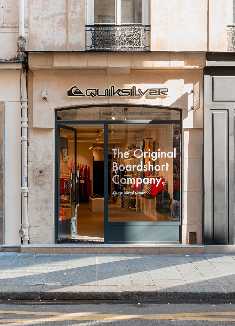 Quiksiliver Paris Pop up vitrine