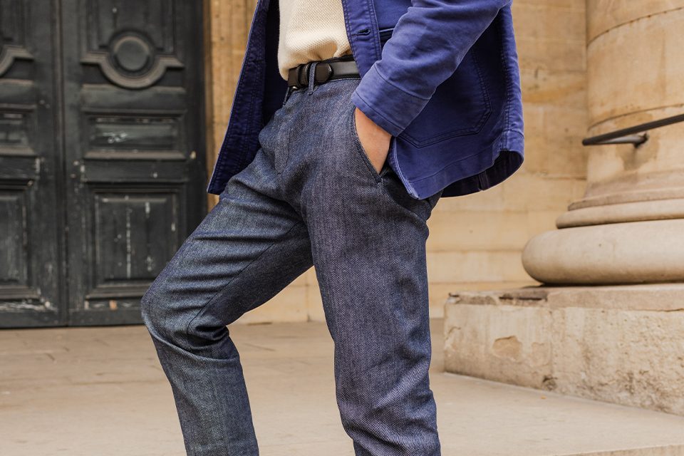 détails jean chino selvedge henry