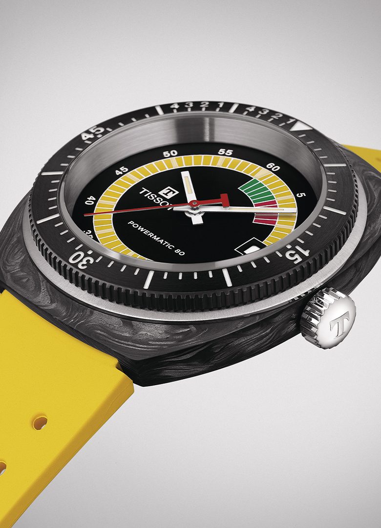 montre tissot sideral jaune 2023