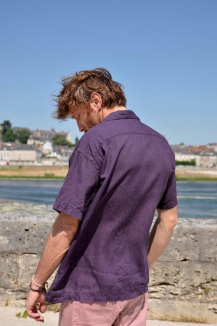 Histon Chemise Violette Naturelle