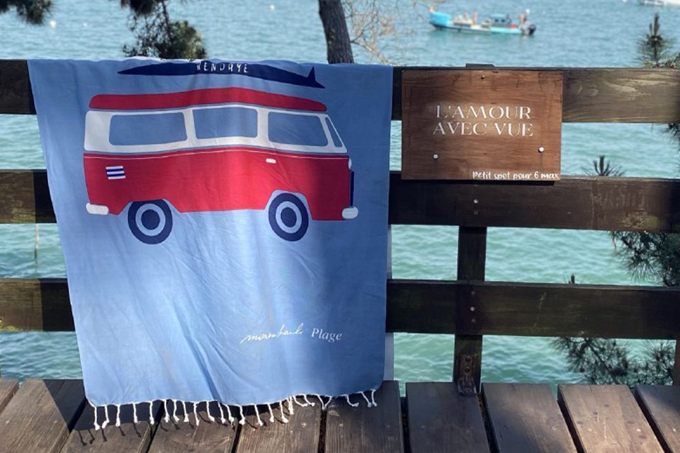 fouta plage combi volkswagen