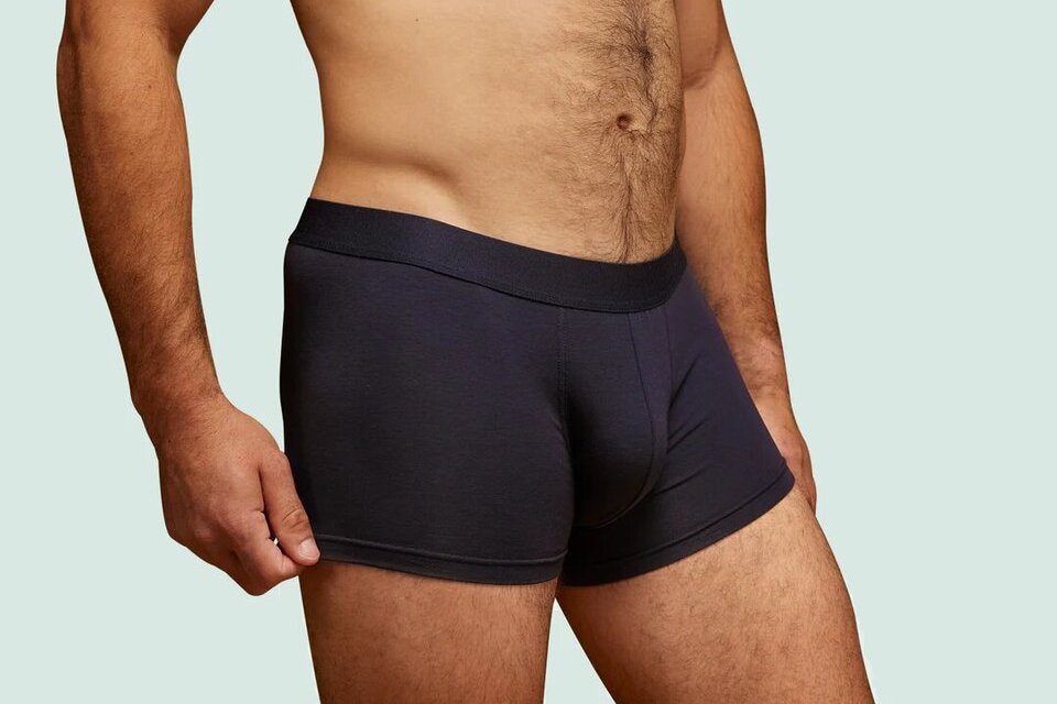 Shorty Homme Mey Light Stripes - Coton Élasthanne Confort Vert