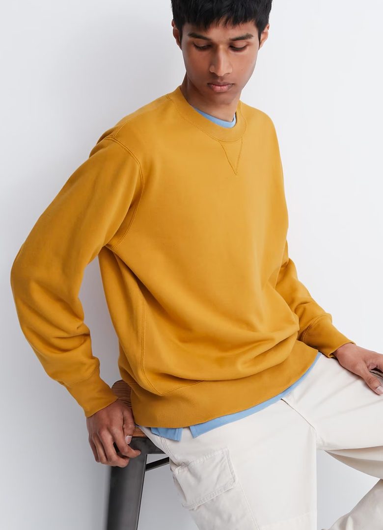 sweat jaune uniqlo automne 2023