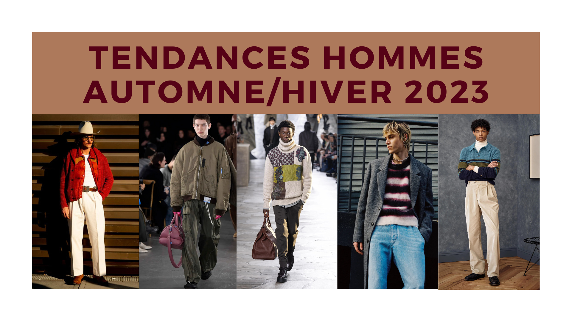 tendances mode masculine automne hiver 2023