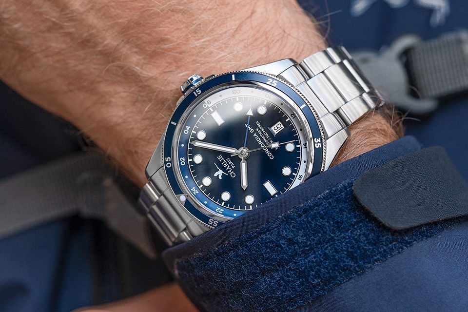 montre gmt concordia cadran bleu
