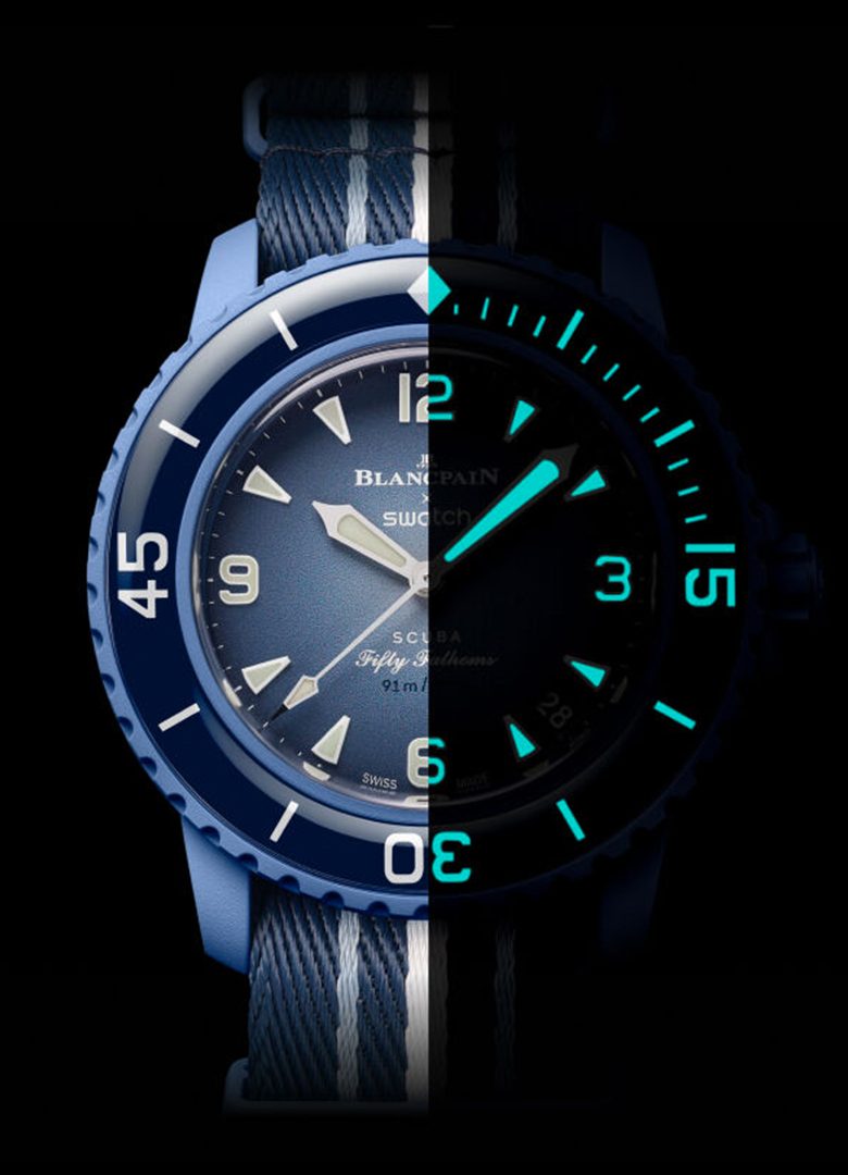 swatch blancpain scuba fifty fathoms atlantic ocean