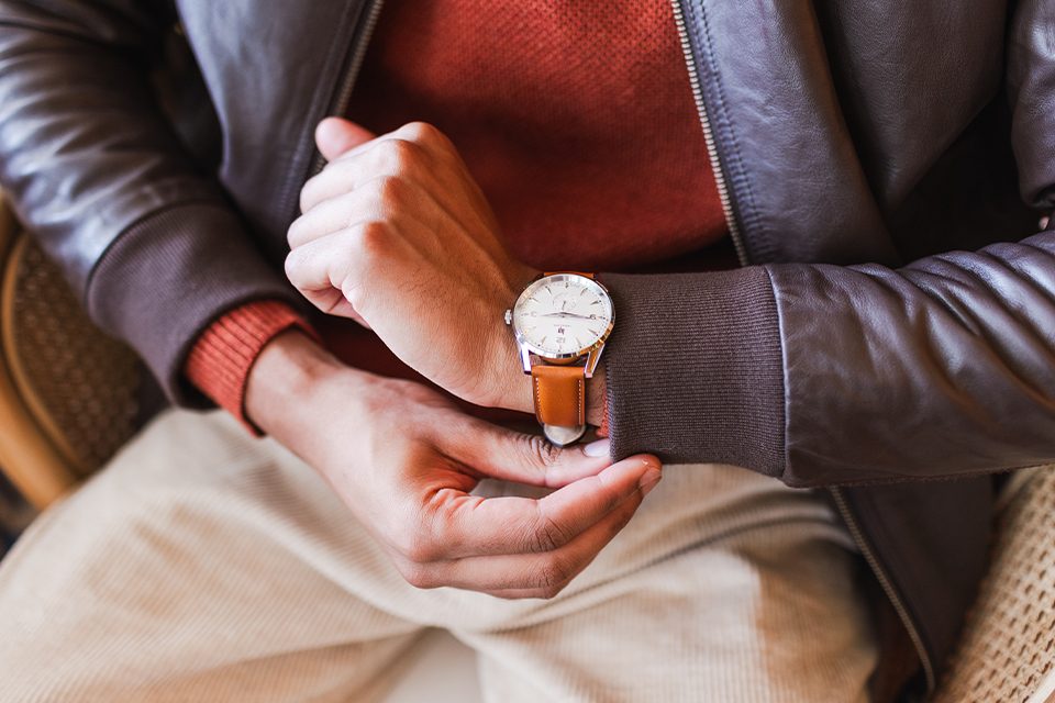 quelle montre porter avec un blouson en cuir