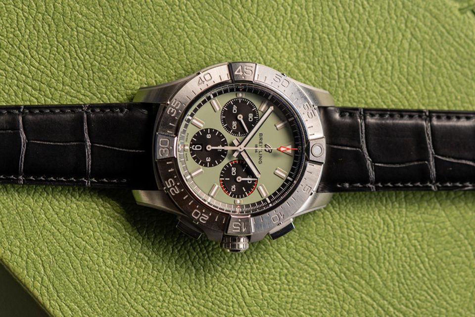 cadran vert chronographe