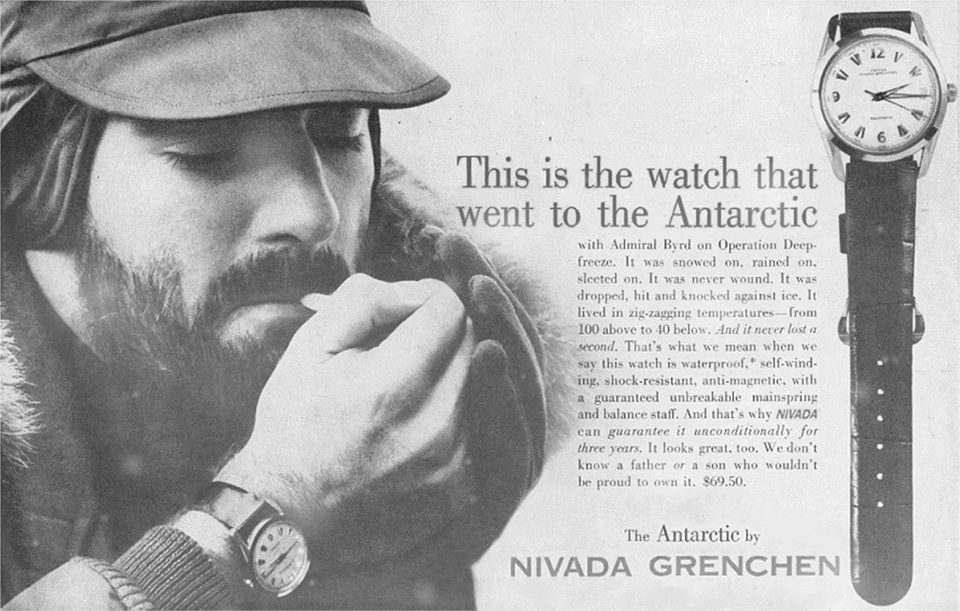 Nivada Grenchen Antarctic publicite