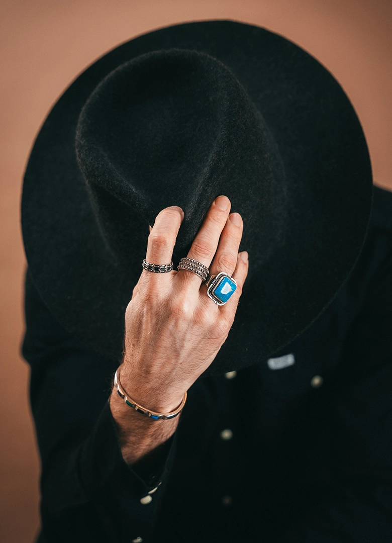 Bagues homme chapeau