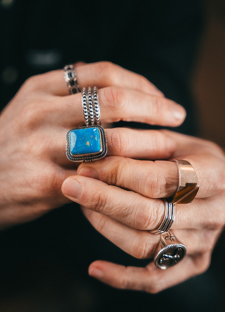 Bagues homme Harpo turquoise