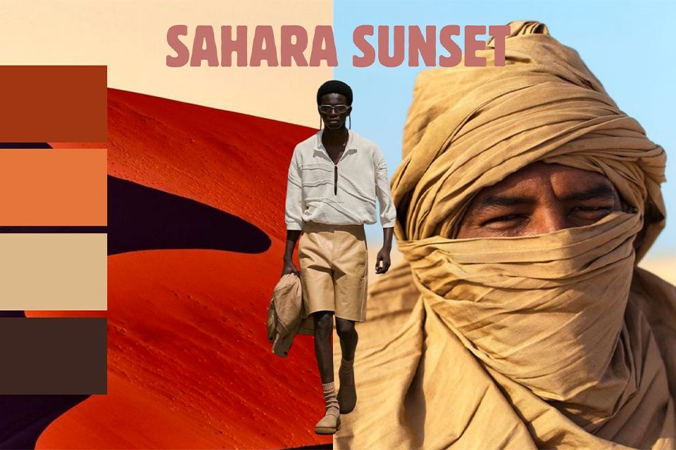 tendance sahara sunset mode masculine 2024