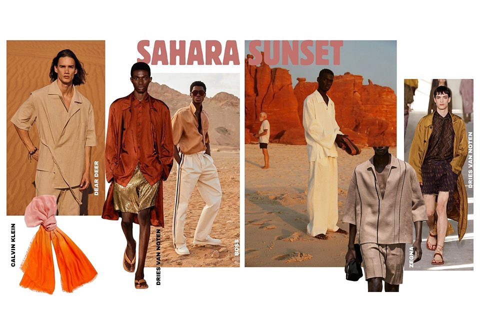 tendance sahara sunset mode masculine 2024