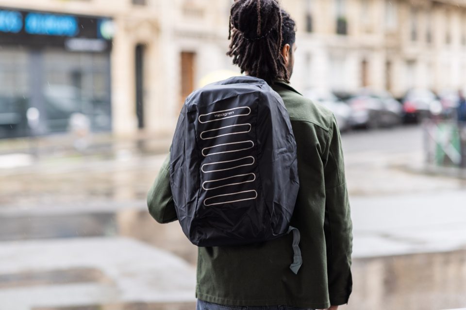 Sac à dos Hedgren porté imperméable