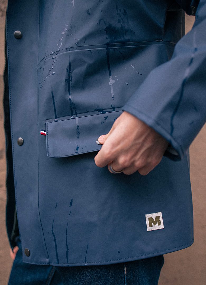 Imperméable Montliart brume bleu