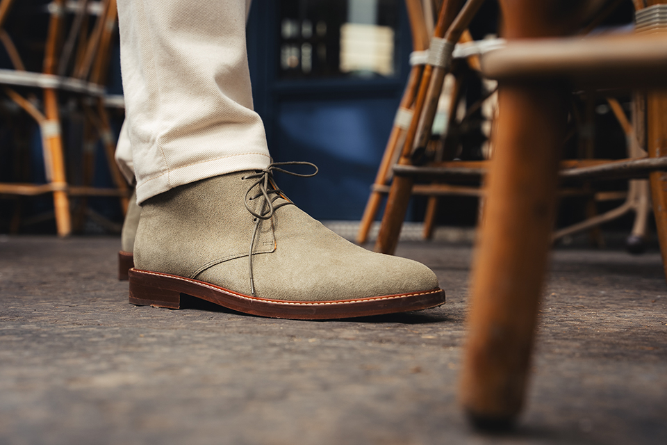 chukka boots pied de biche marius kaki clair focus