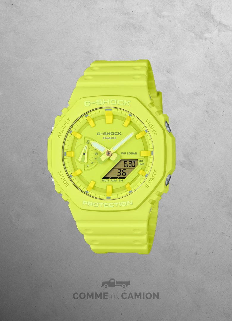 montre casio G-Shock GA-2100-9A9 printemps 2024