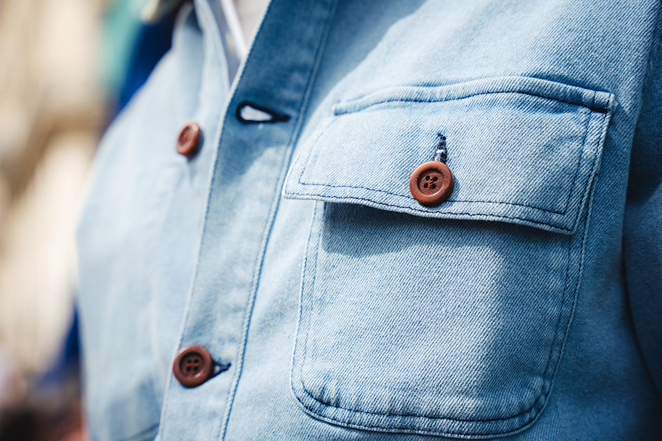 veste jean clair paname collections detail poche