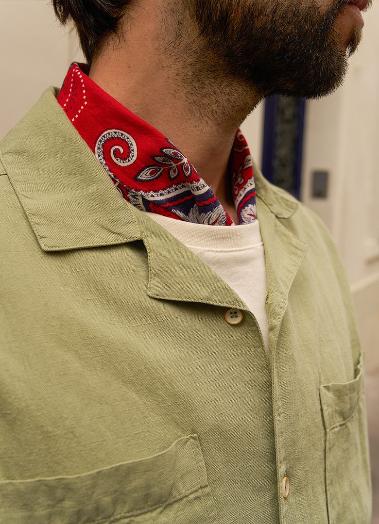 Basus Chemise Lin Verte