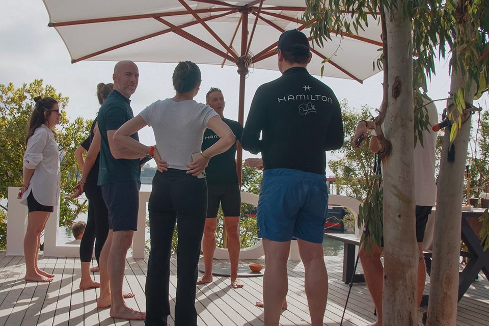 Hamilton Scuba capture yoga