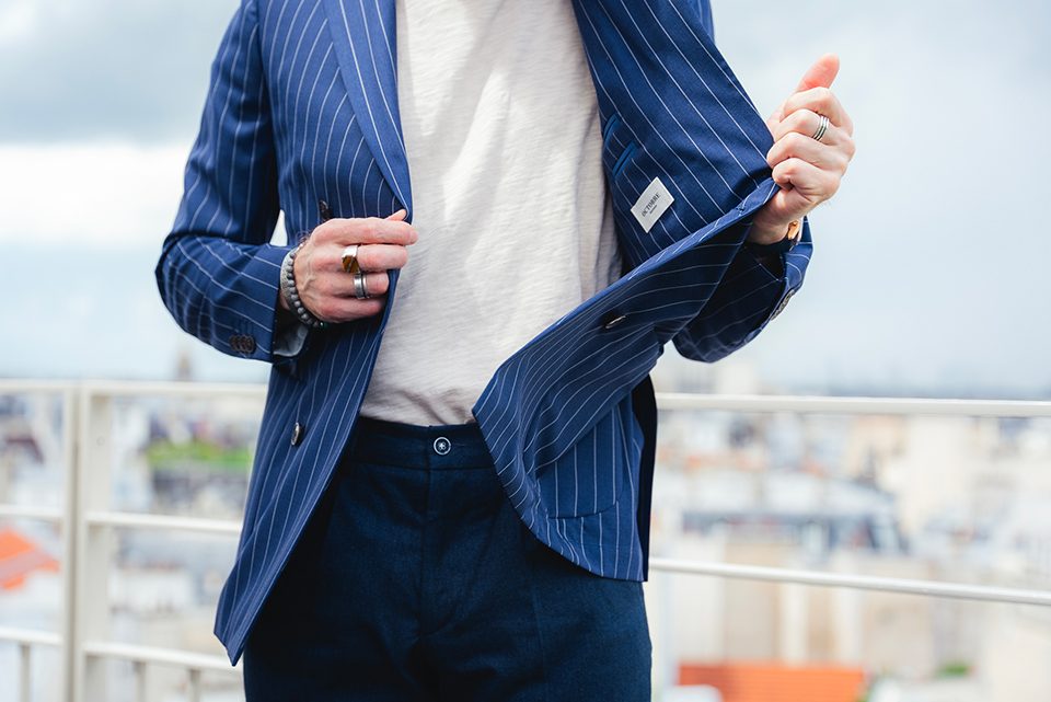 Look Damedesart blazer Octobre etiquette