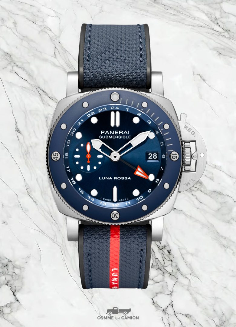 montre-Panerai-Submersible GMT Luna Rossa Titanio-2024