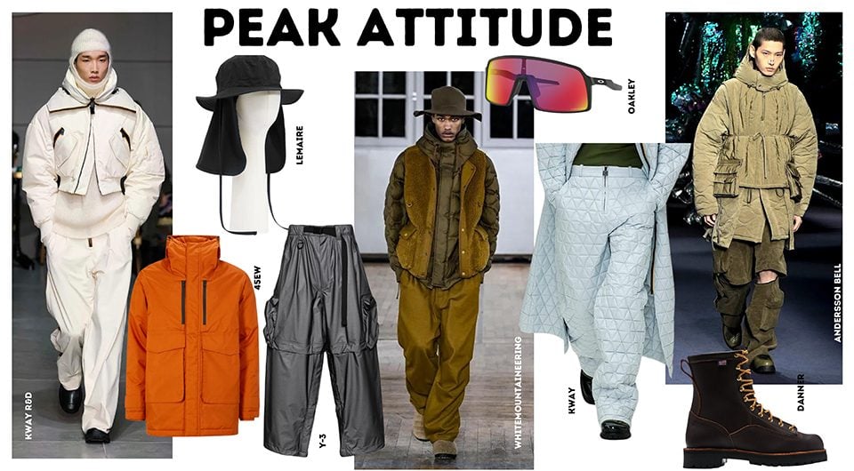 tendances mode masculine automne hiver 2024 moodboard peak attitude