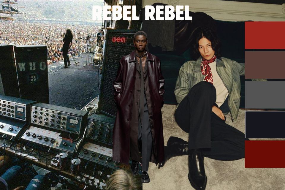 tendances mode masculine automne hiver 2024 visuel rebel rebel