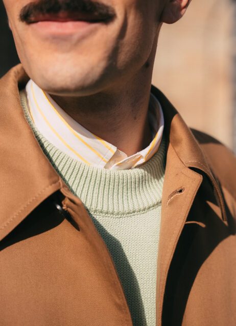 trench homme camel octobre association col