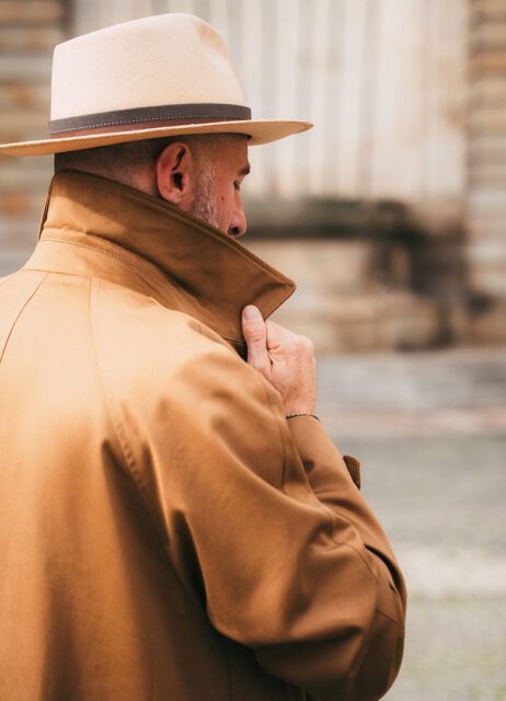 trench homme camel octobre col