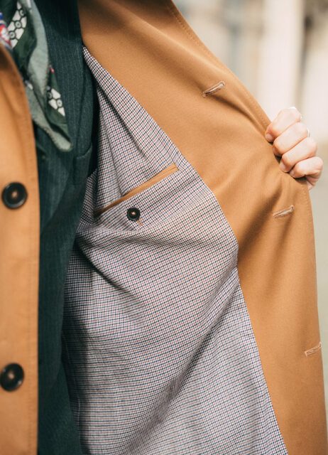 trench homme camel octobre doublure