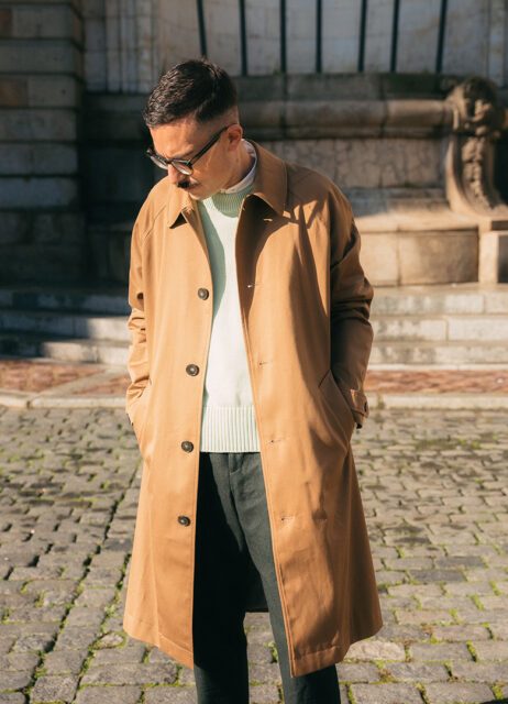 trench homme camel octobre glenn vigouroux