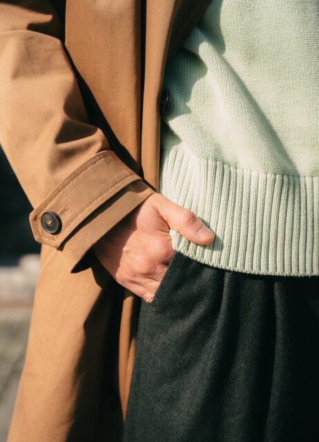 trench homme camel octobre manche