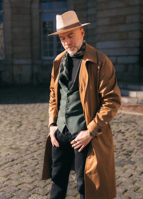 trench hopper homme camel octobre serge