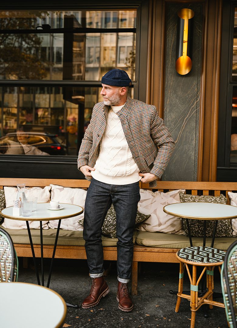 Blouson aviateur Artling look café