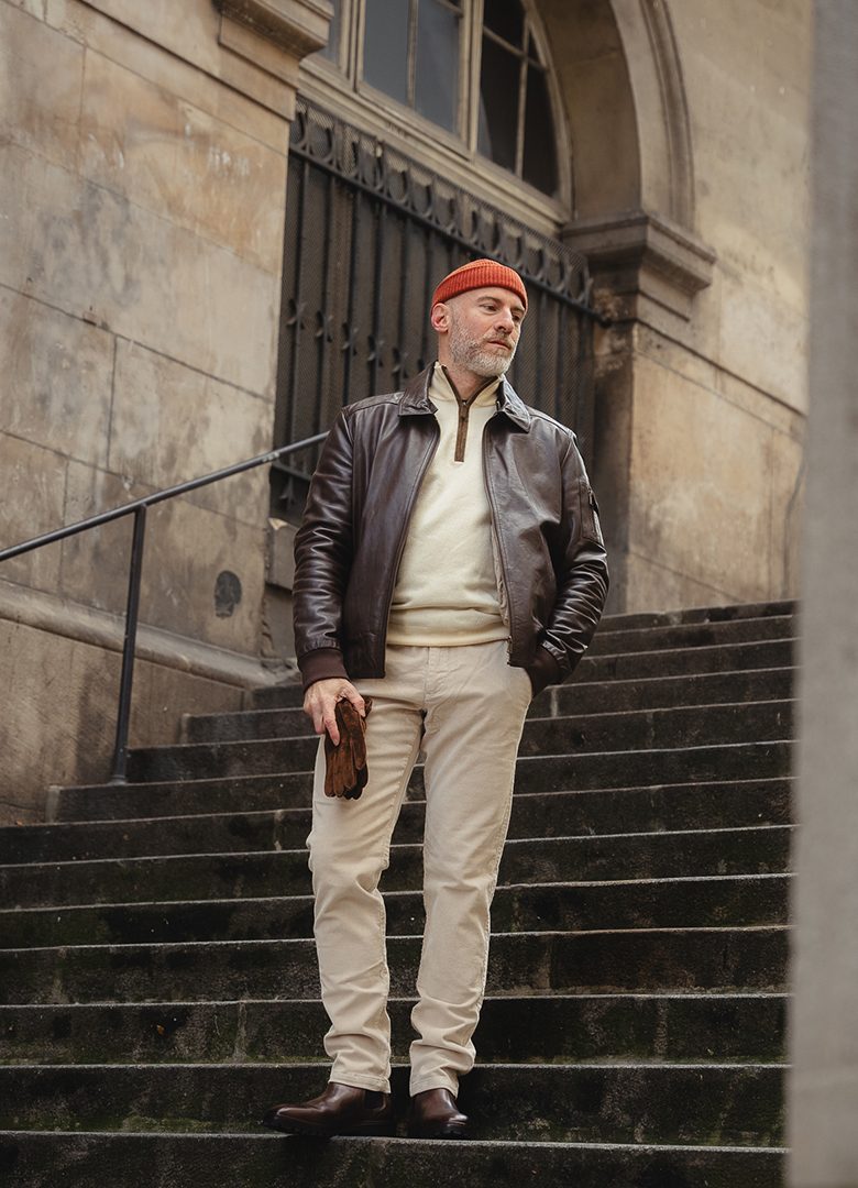 look chelsea boots homme velours blouson cuir bexley