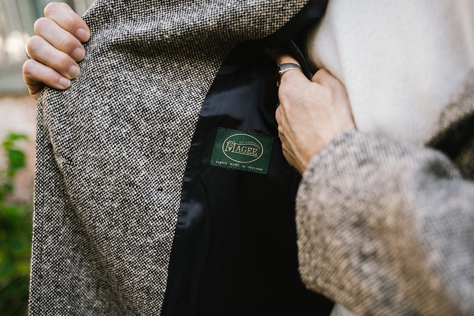 manteau croise donegal hast doublure